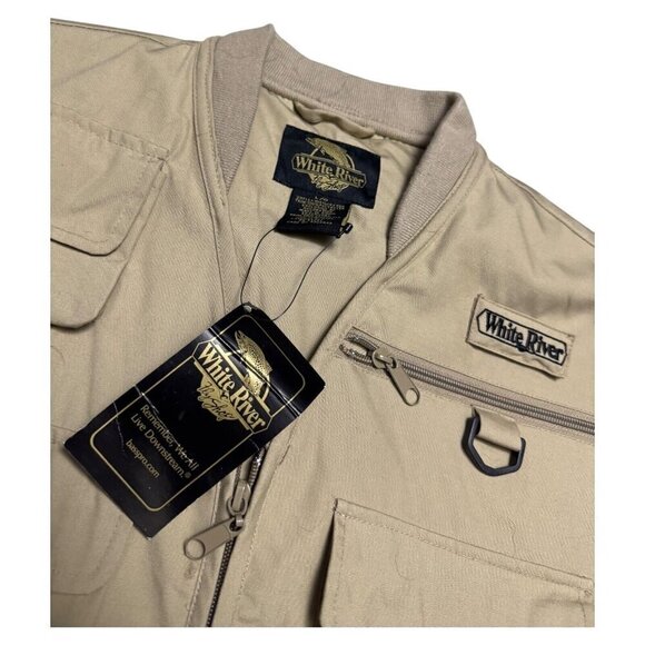 NWT WHITE RIVER FIshing Hunting Outdoor Retro Pocket Vest Mens Large - Picture 3 of 5